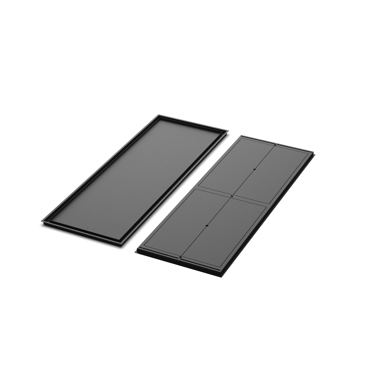 24x68 Classic floor register, front and back views side by side