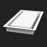 22x69.5 - Wall Vent - Modern Vent Cover -  Return Air Vent - TRM Metal  69.5x22