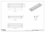 2x10 ZenFlow floor register, dimensions drawing