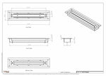 2x12 Classic Drop-in Air Vent, Flush Floor-Matching, All Metal, Floor Vent Cover (12x2)