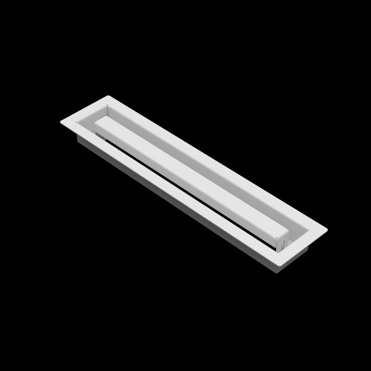 2x12 ZenFlow floor register, white