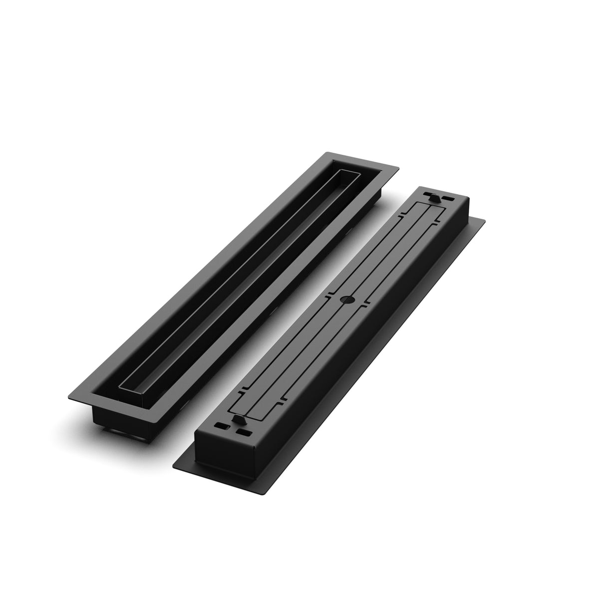 2x17 Classic floor register, front and back views side by side
