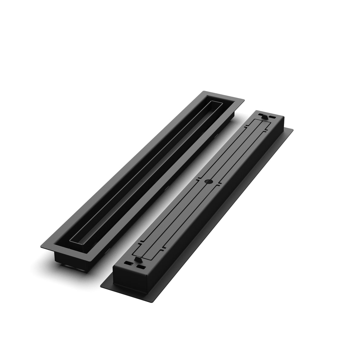 2x19 Classic floor register, front and back views side by side