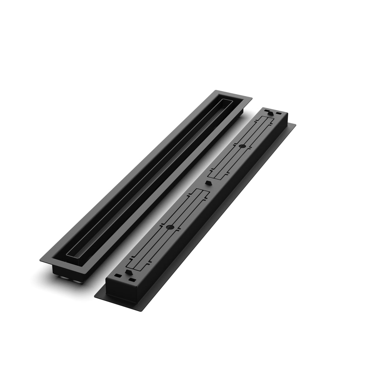 2x23 Classic floor register, front and back views side by side