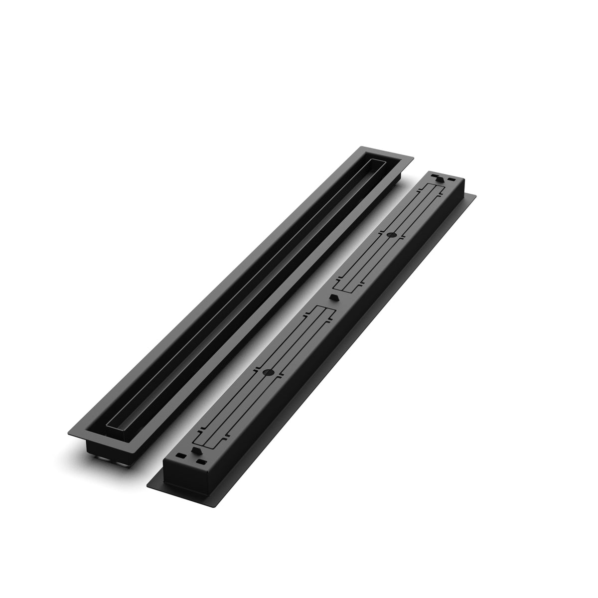 2x27 Classic floor register, front and back views side by side