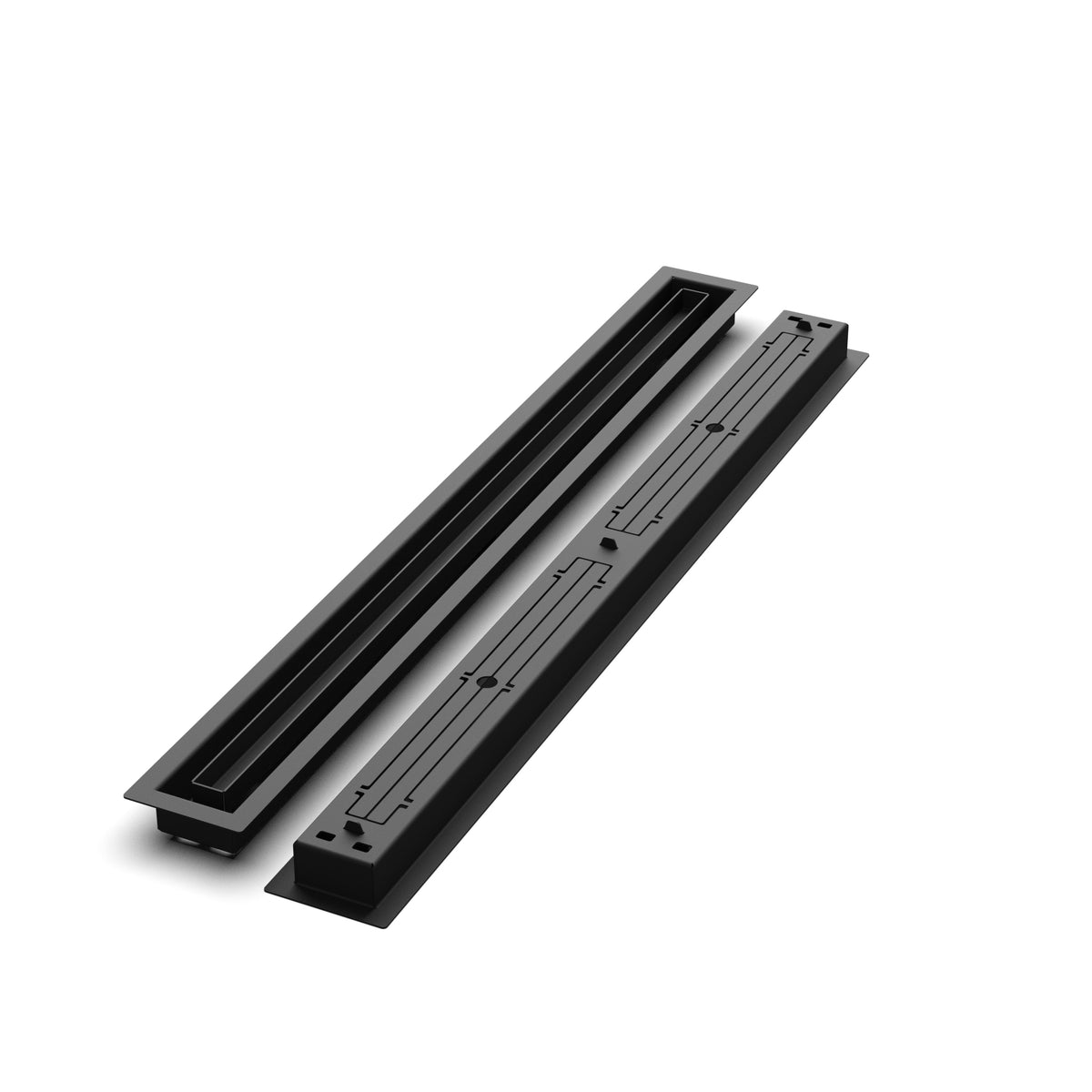 2x28 Classic floor register, front and back views side by side