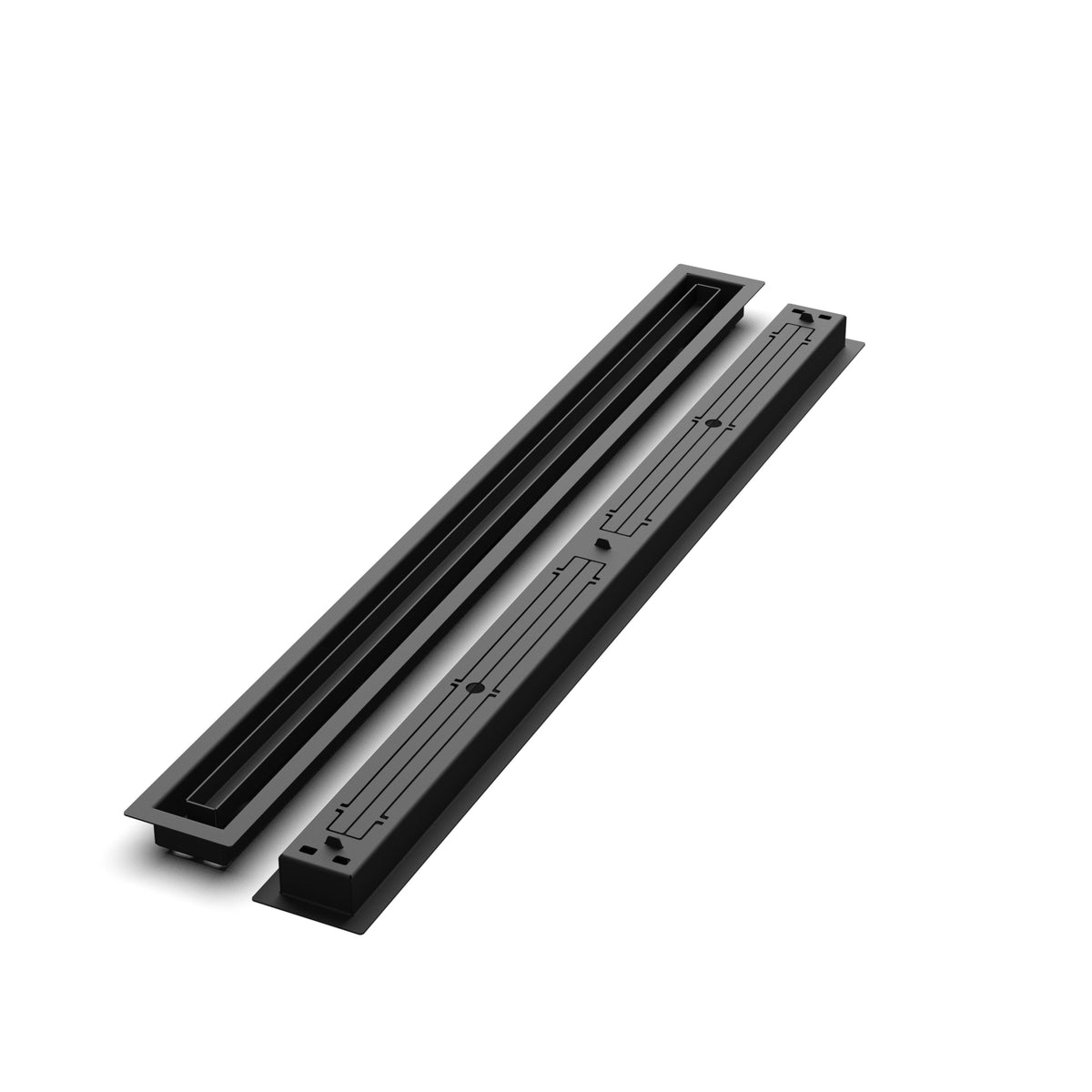2x32 Classic floor register, front and back views side by side