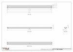 2x50 ZenFlow floor register, dimensions drawing