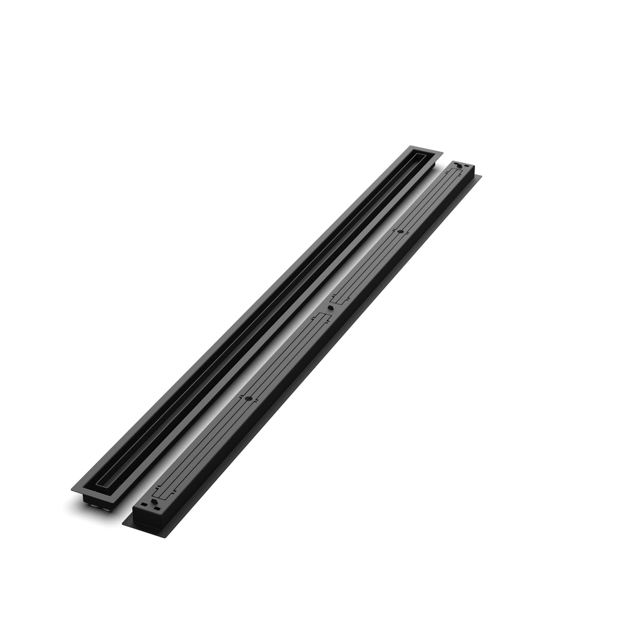 2x51 Classic floor register, front and back views side by side