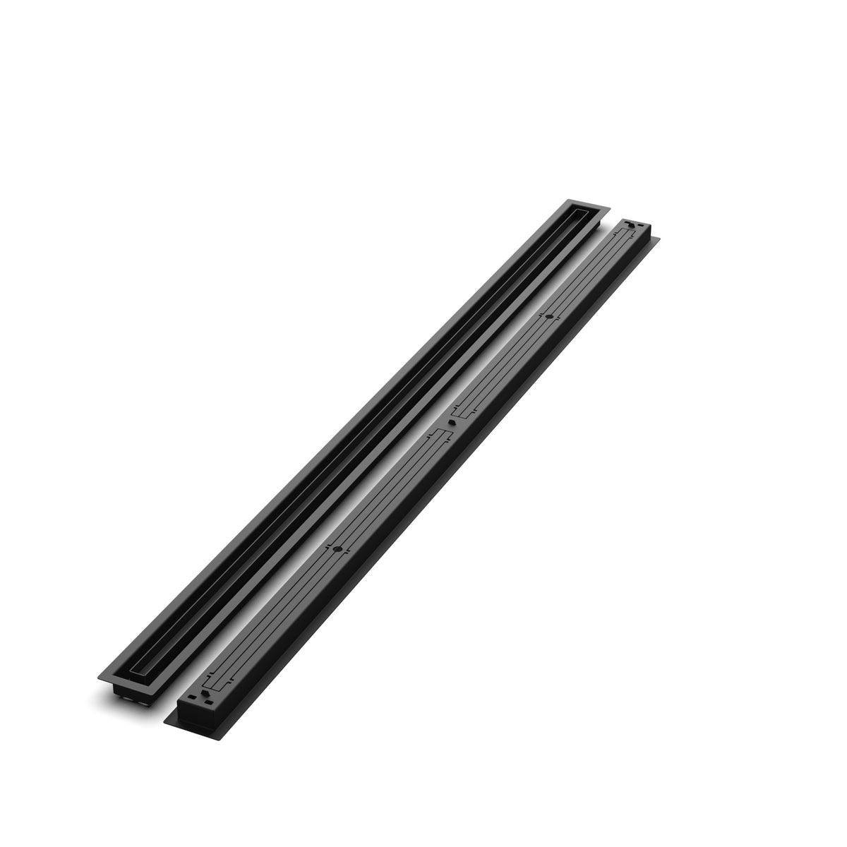2x55 Classic floor register, front and back views side by side