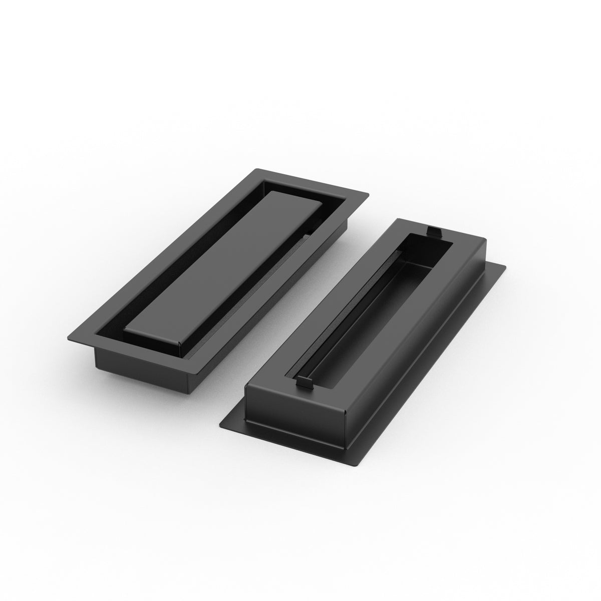 3x10 ZenFlow floor register, front and back view