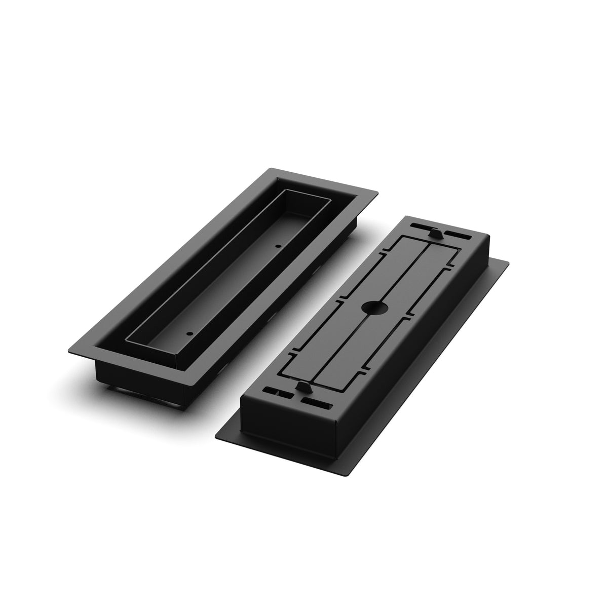 3x11 Classic floor register, front and back views side by side