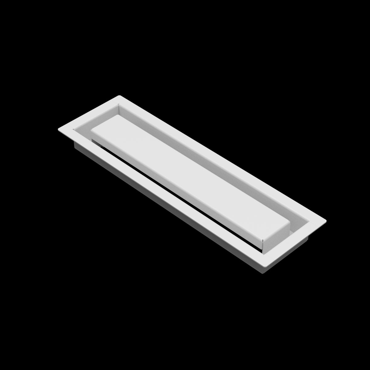 3x12 ZenFlow floor register, white