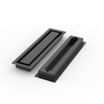 3x14 ZenFlow floor register, front and back view