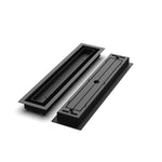 3x16 Classic floor register, front and back views side by side