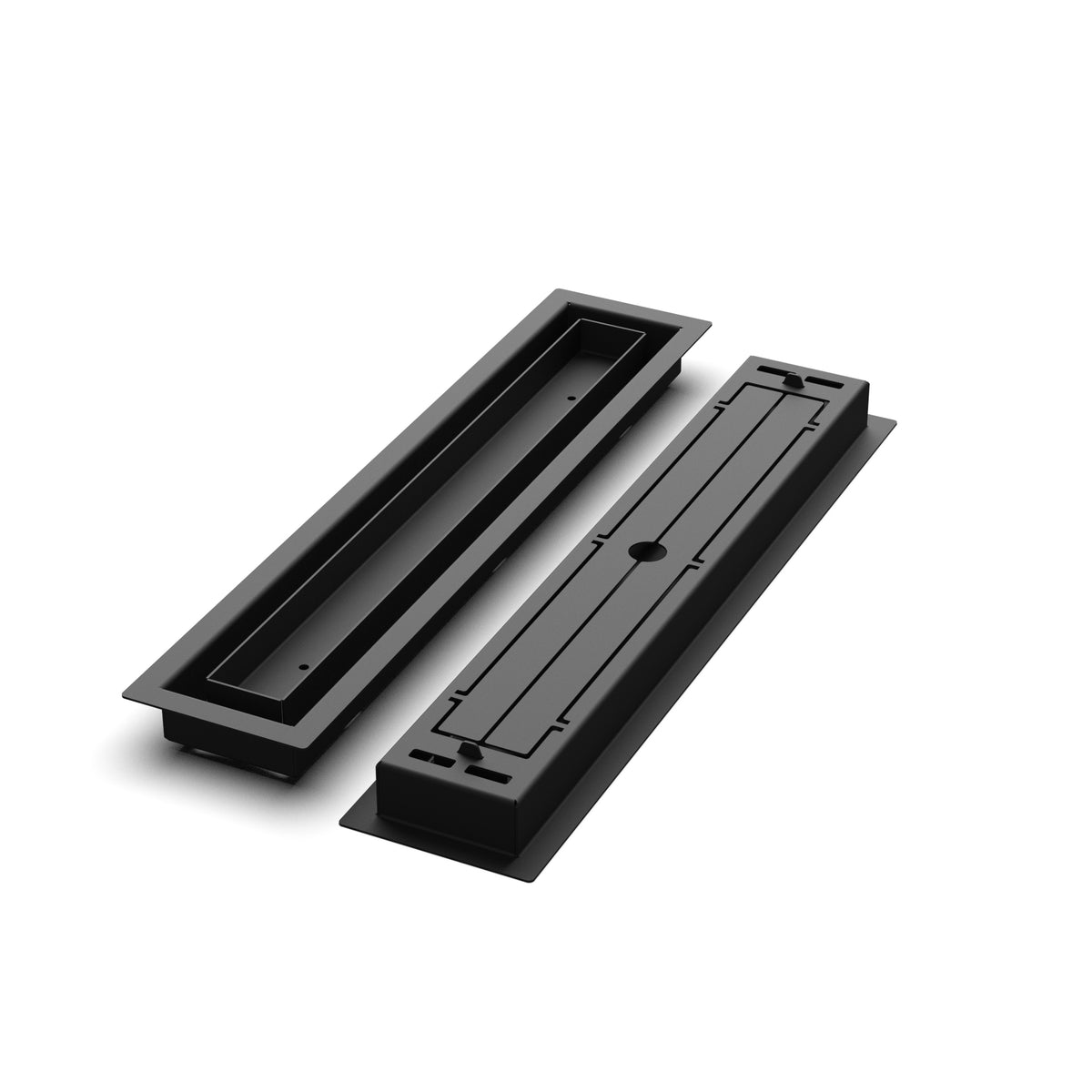 3x17 Classic floor register, front and back views side by side