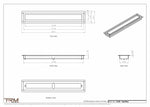 3x20 ZenFlow floor register, dimensions drawing