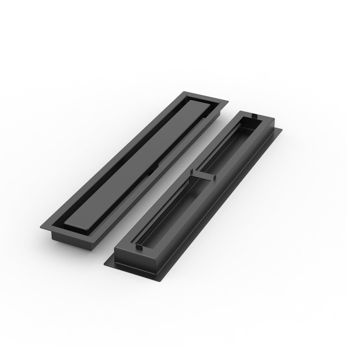 3x20 ZenFlow floor register, front and back view