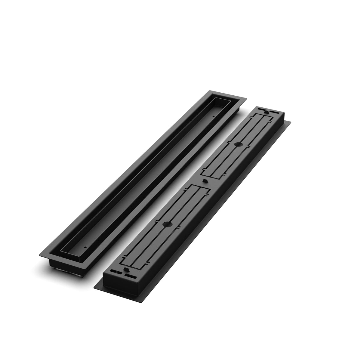 3x28 Classic floor register, front and back views side by side