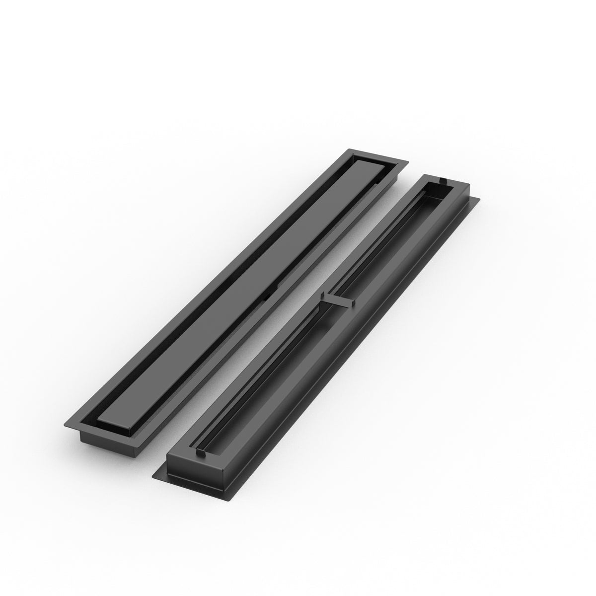 3x30 ZenFlow floor register, front and back view