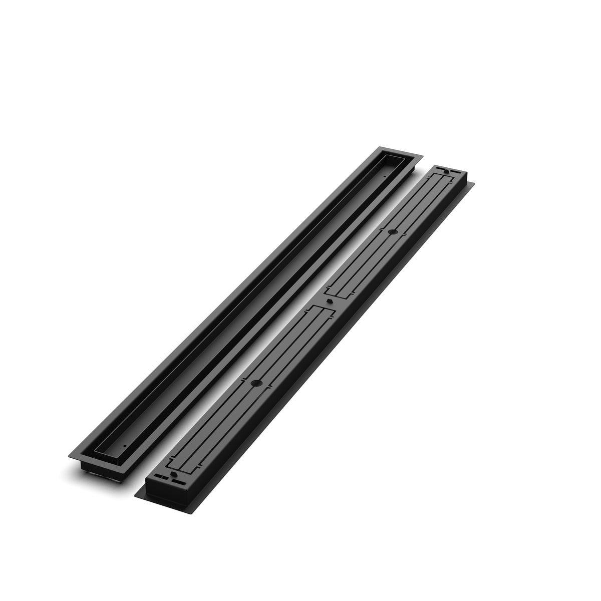 3x44 Classic floor register, front and back views side by side