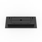 4x10 LuxeEdge Floor Register, textured black, back view