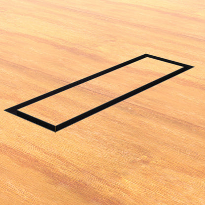 4x12 Undermount Air Vent, Floor-Matching, All Metal, Flush Floor Vent Cover (12x4)