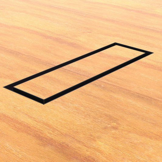 4x12 Undermount Air Vent, Floor-Matching, All Metal, Flush Floor Vent Cover (12x4)