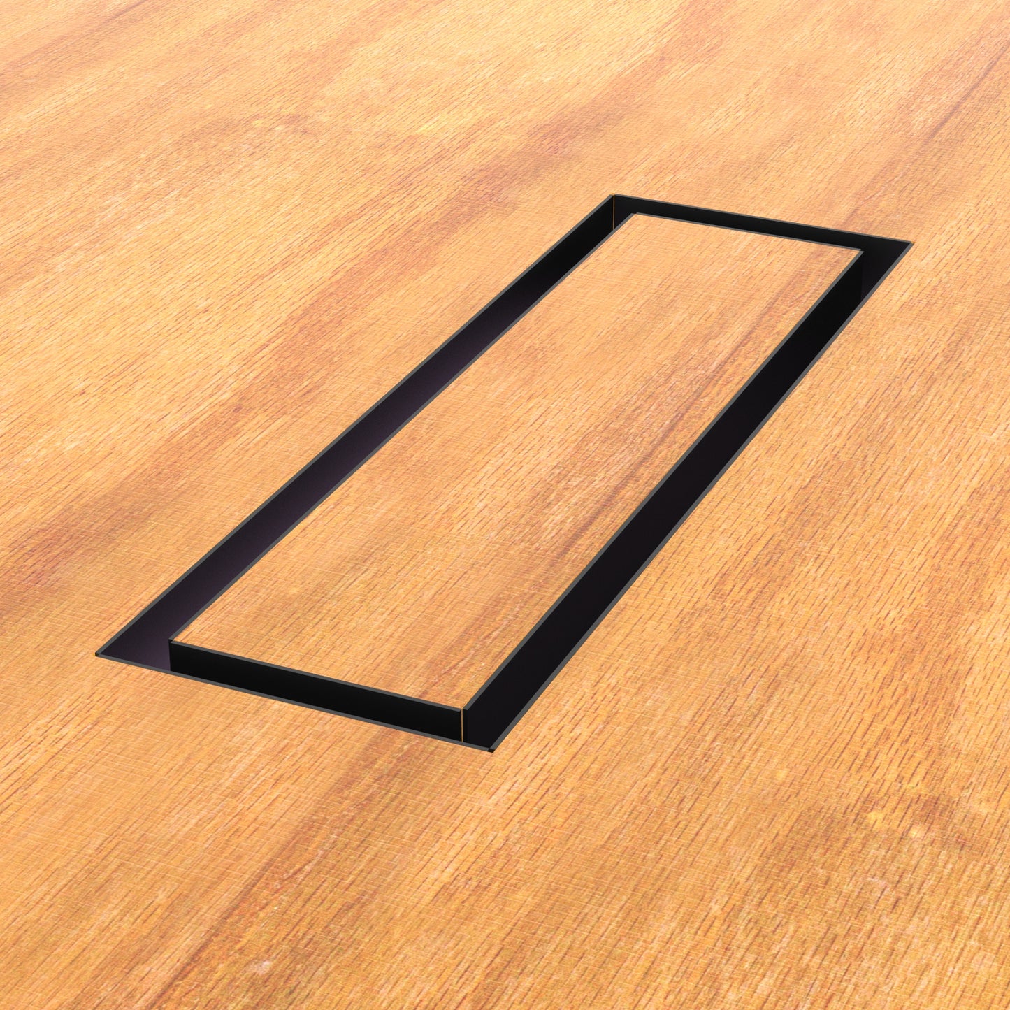 4x10 Undermount Air Vent, Floor-Matching, All Metal, Flush Floor Vent Cover (10x4)