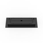 4x12 LuxeEdge Floor Register, textured black, back view