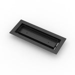 4x12 LuxeEdge Floor Register, textured black, quarter view