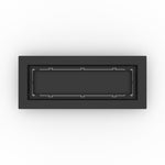 4x12 LuxeEdge Floor Register, textured black, top-down view