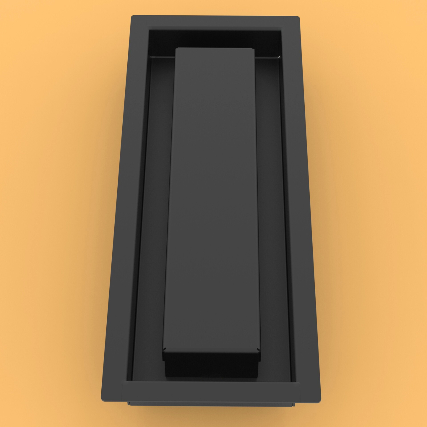 4x12 ZENƒLOW Drop-in Air Vent, Flush Floor-Matching, All Metal, Floor Vent Cover (12x4)