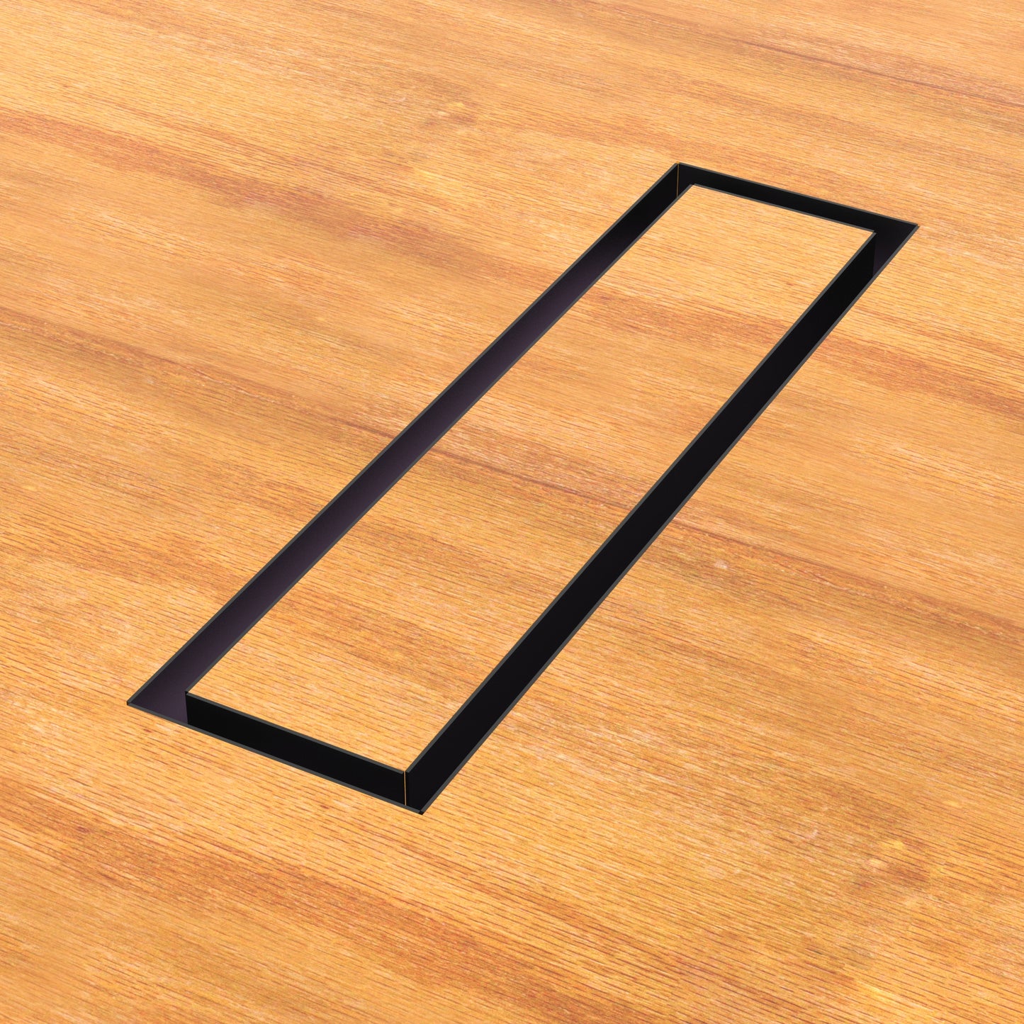 4x14 Undermount Air Vent, Floor-Matching, All Metal, Flush Floor Vent Cover (14x4)