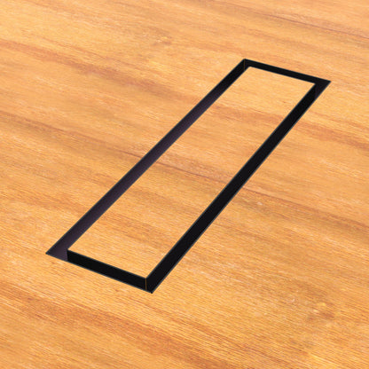 4x14 Undermount Air Vent, Floor-Matching, All Metal, Flush Floor Vent Cover (14x4)