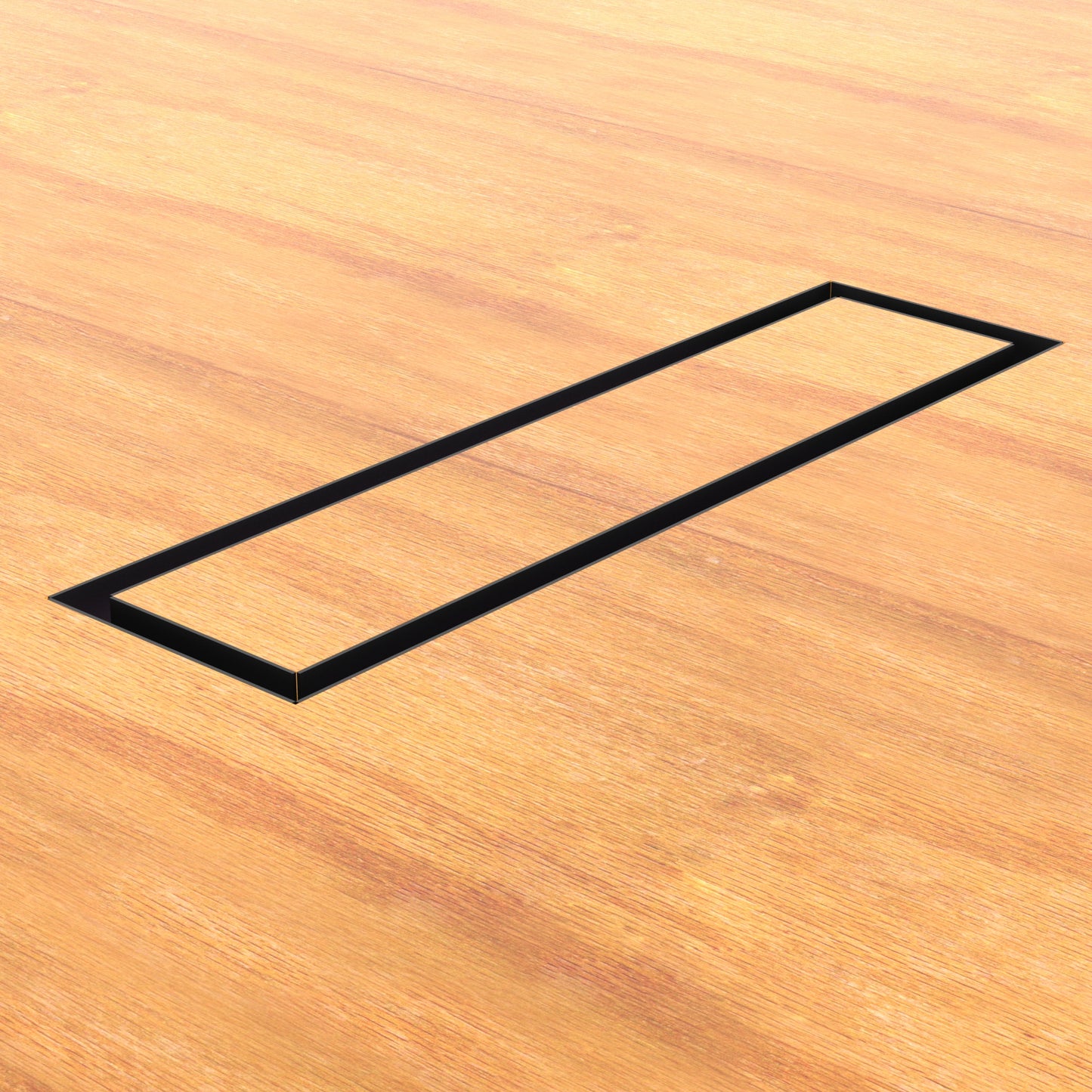 4x14 Undermount Air Vent, Floor-Matching, All Metal, Flush Floor Vent Cover (14x4)