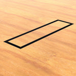 4x14 Undermount Air Vent, Floor-Matching, All Metal, Flush Floor Vent Cover (14x4)