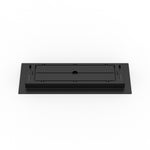 4x14 LuxeEdge Floor Register, textured black, back view