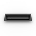 4x14 LuxeEdge Floor Register, textured black, front view