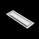 4x14 ZenFlow floor register, white