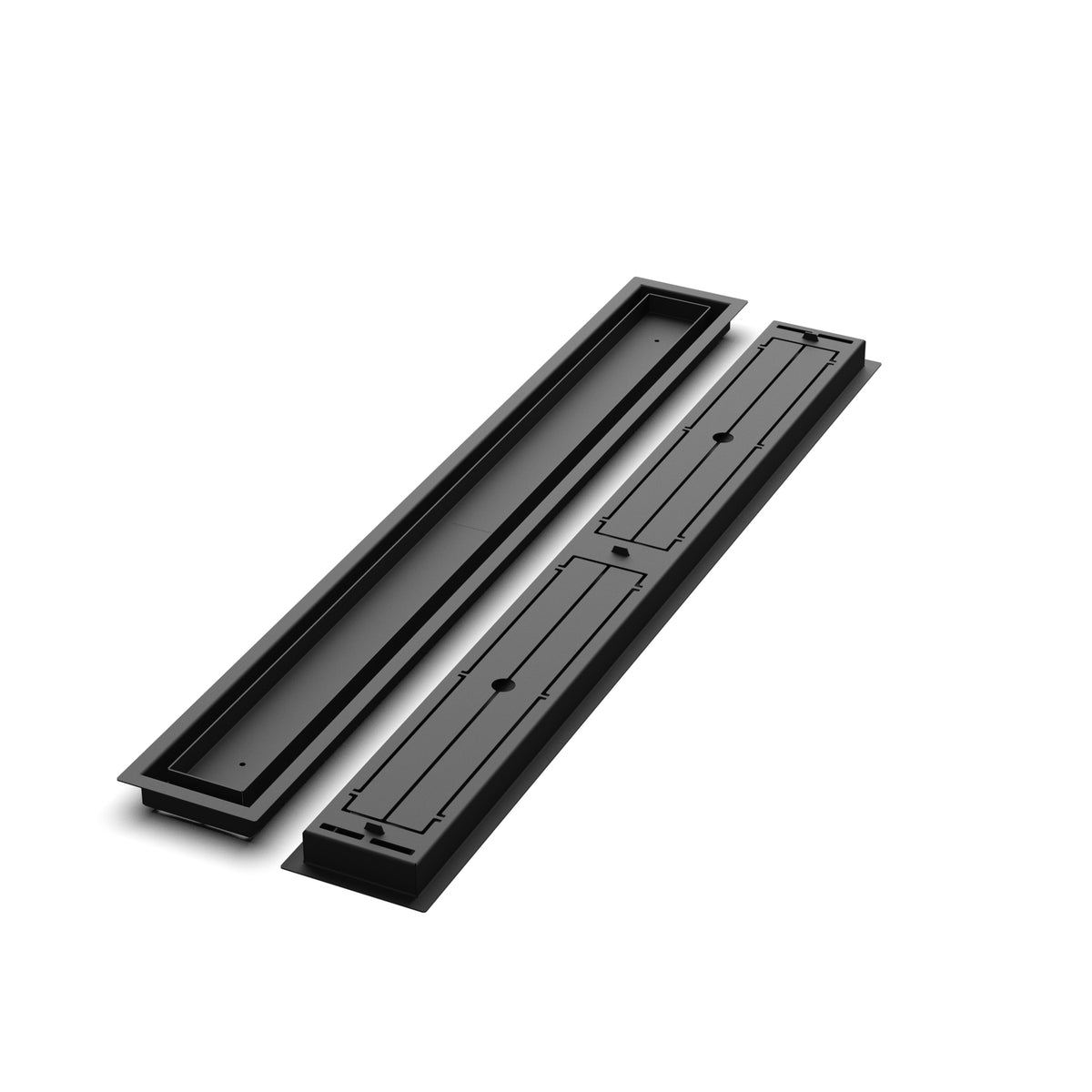 4x36 Classic floor register, front and back views side by side