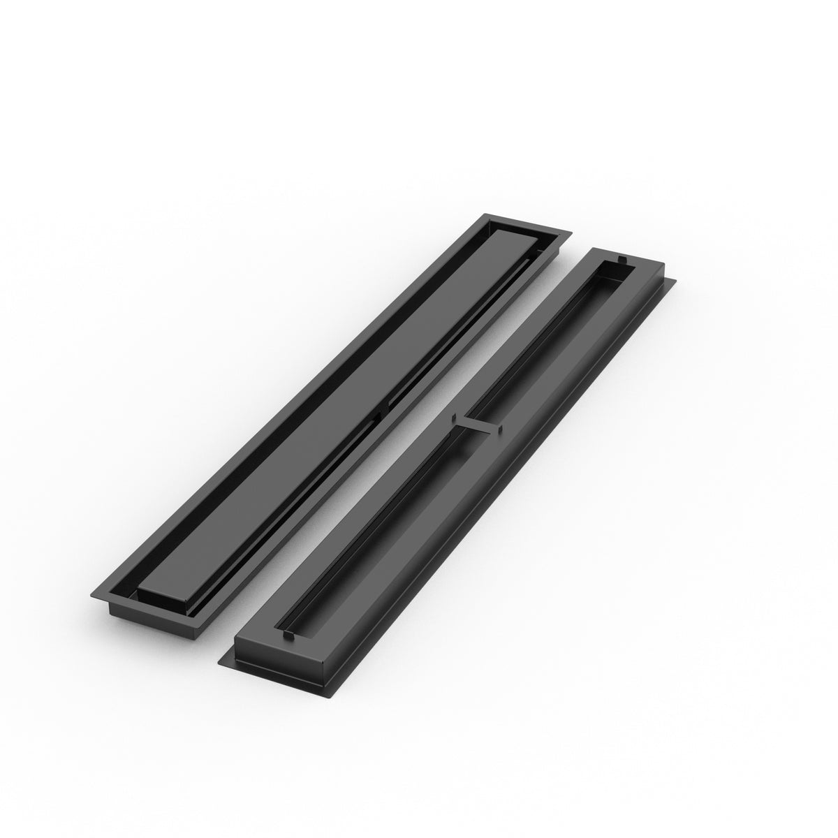4x36 ZenFlow floor register, front and back view