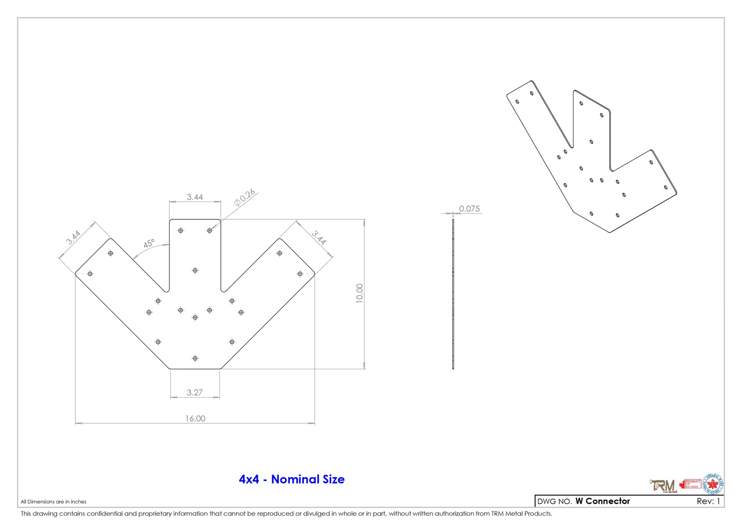 W - Connector Plates