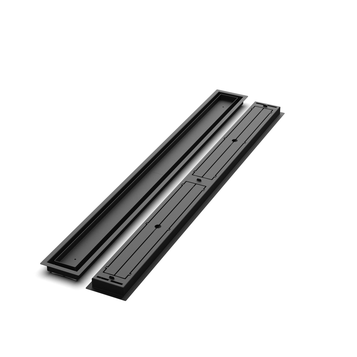 4x45 Classic floor register, front and back views side by side