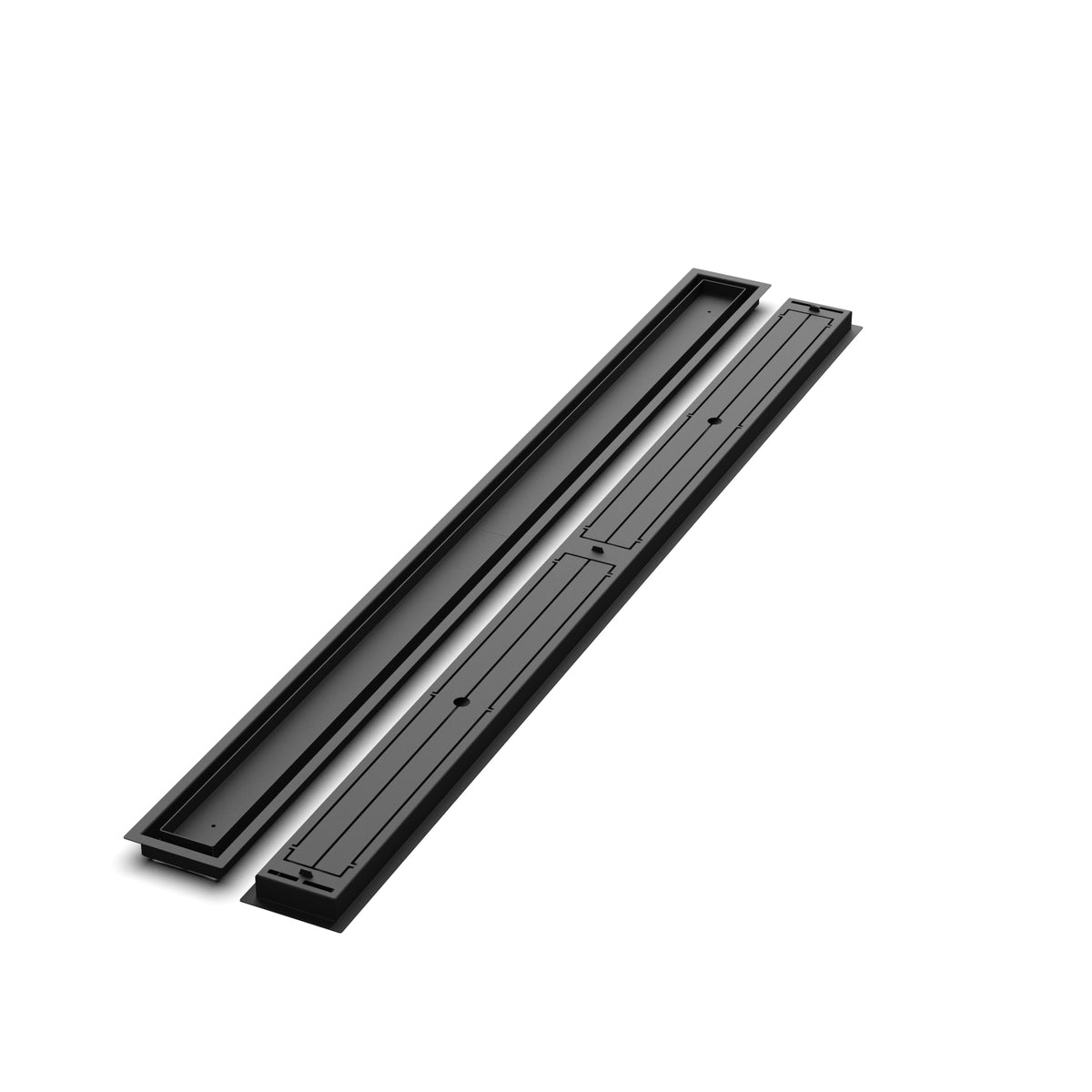 4x58 Classic floor register, front and back views side by side