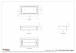 5.5x11.5x2.5 - Classic Drop - in Air Vent, Flush Floor - Matching, All Metal, Floor Vent Cover - TRM Metal 2.5x11.5x5.5 - TRM Metal Products