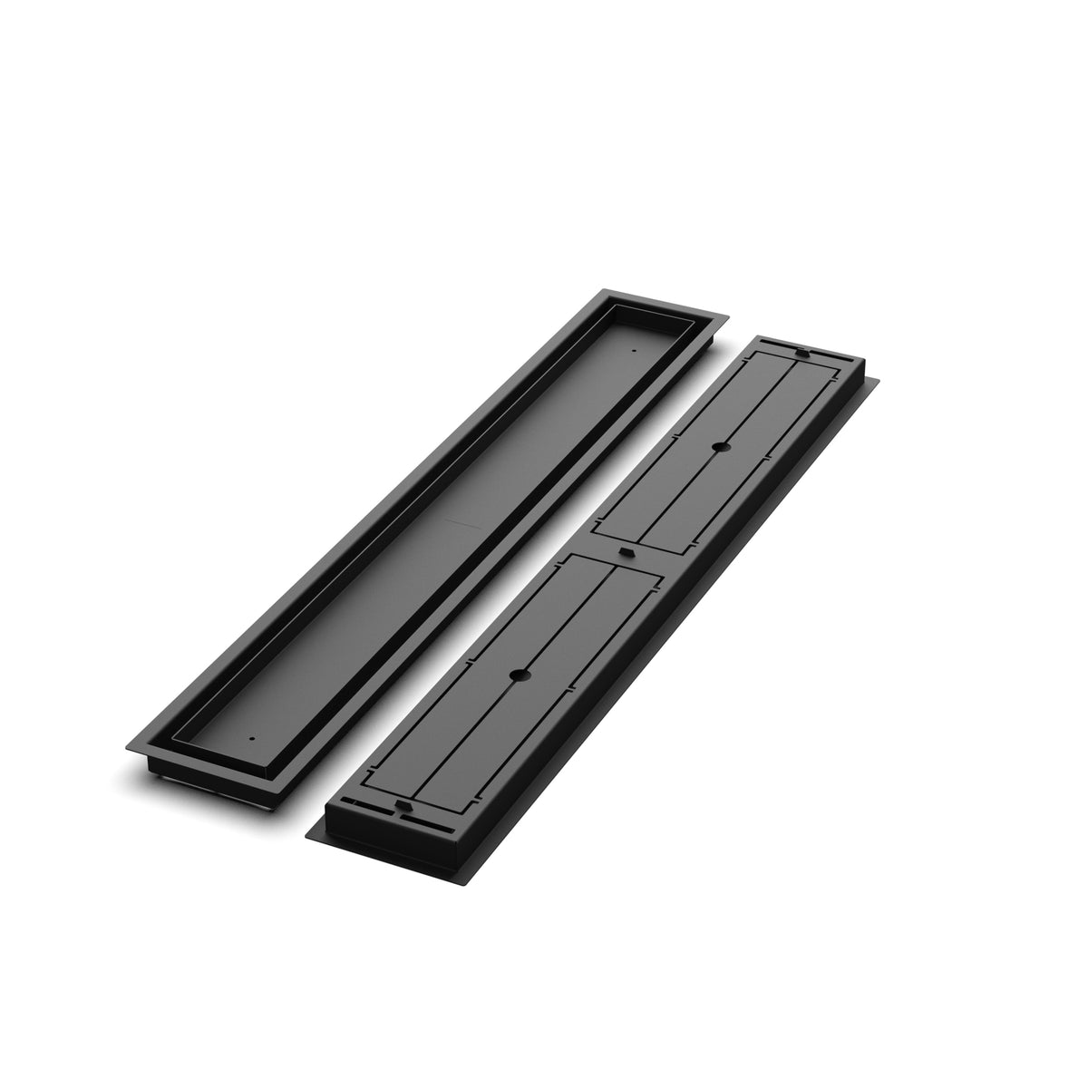 5x36 Classic floor register, front and back view