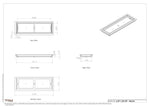 6.25 x 20.125 - Breeze Model - Drop-in Air Vent, Floor-Matching, All Metal, Air Vent Cover