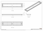 6x38 Classic Drop-in Air Vent, Flush Floor-Matching, All Metal, Floor Vent Cover (38x6)