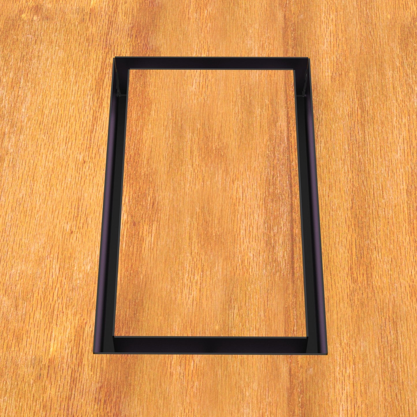 6x14 Undermount Air Vent, Floor-Matching, All Metal, Flush Floor Vent Cover (14x6)